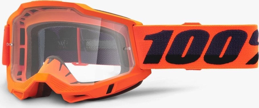 100% Gogle ACCURI 2 ORANGE (Szyba Przezroczysta Anti-Fog, LT 88%-92%)