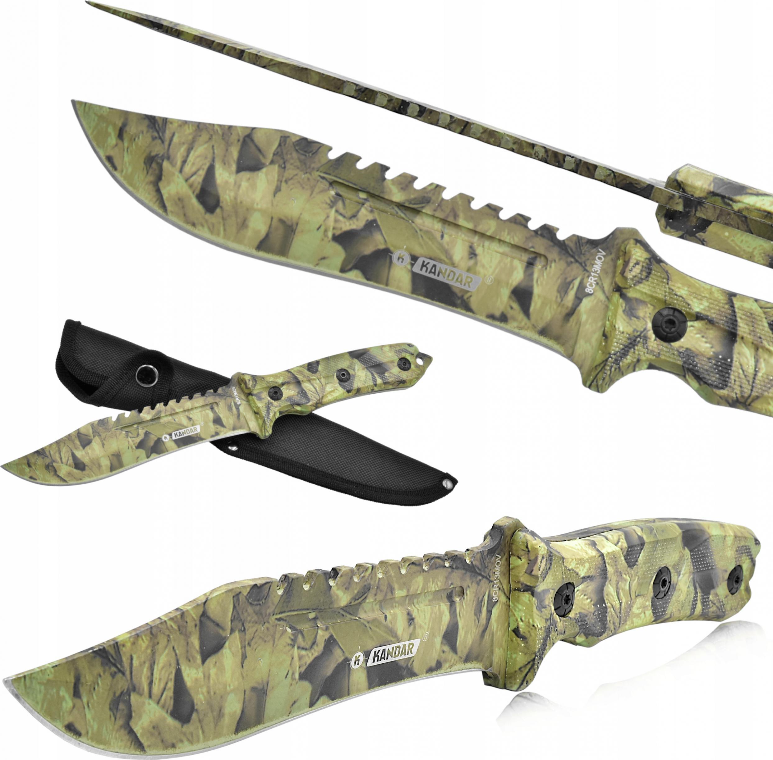 Kandar Nóż Taktyczny Wojskowy Survival Pokrowiec