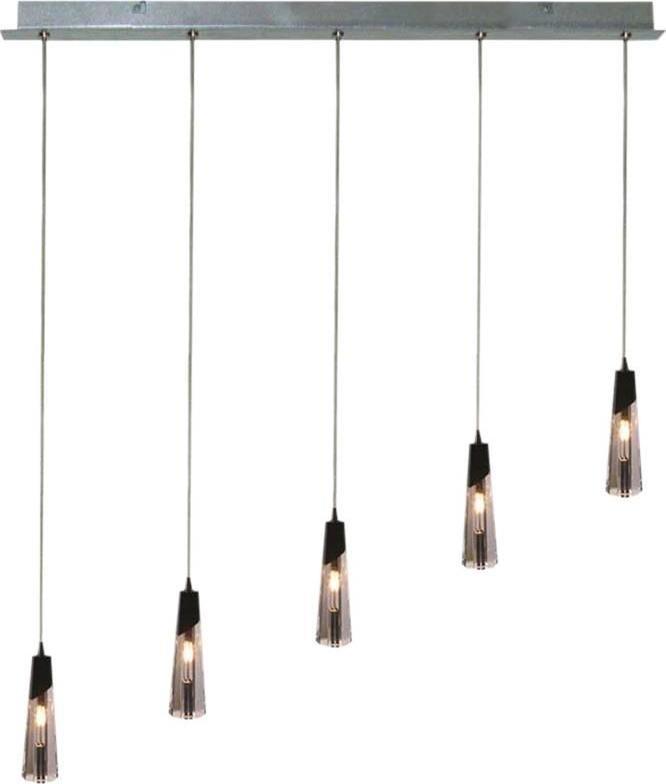 Lampa wisząca Candellux Lampa sufitowa wisząca 5x20W G4 chrom Erica 35-18550