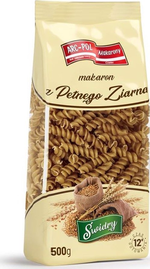 Arc-Pol Makaron świderki pełnoziarnisty 500 g