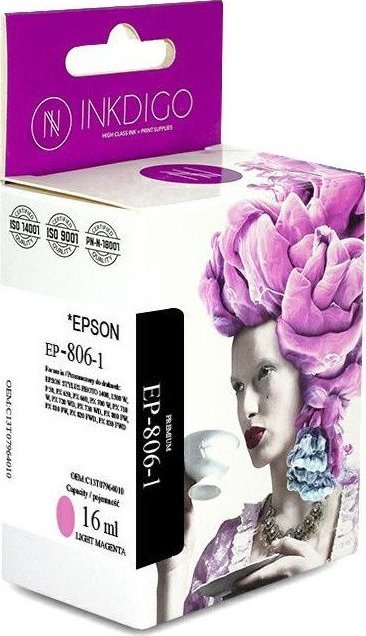 Tusz Epson Tusz INKDIGO do EPSON T0806Light Magenta