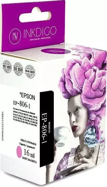 Tusz Epson Tusz INKDIGO do EPSON T0806Light Magenta