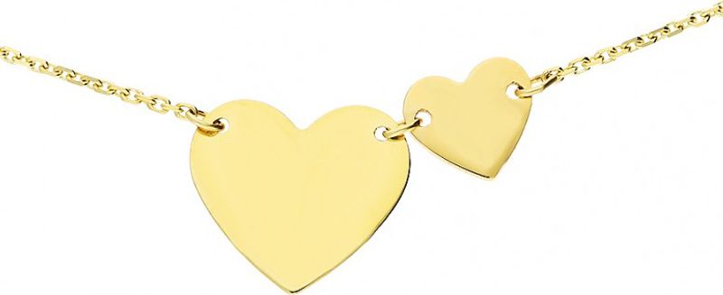 Lovrin ZŁOTY NASZYJNIK 585 CELEBRYTKA SERDUSZKA 14K