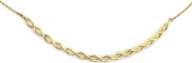 Lovrin ZŁOTY NASZYJNIK 333 PLECIONE NIESKOŃCZONOŚCI INFINITY