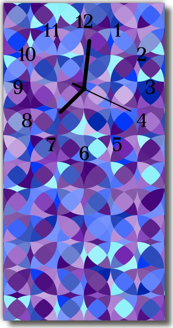 Tulup Zegar Szklany Pionowy Koła grafika