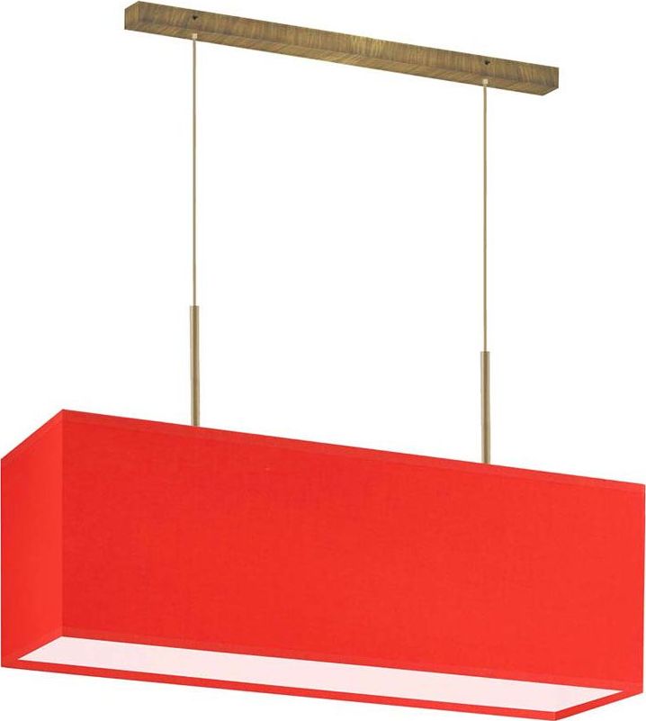 Lampa wisząca Lumes Lampa wisząca do jadalni na złotym stelażu - EX405-Milox - 18 kolorów Czerwony