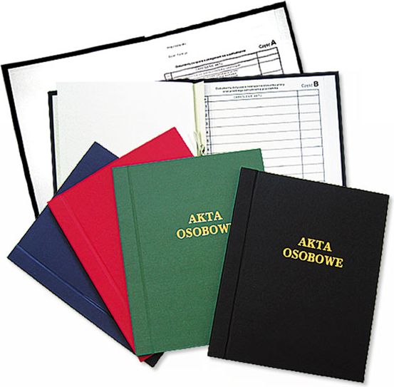 Warta Teczka do akt osobowych zielona 1824-339-103 oklejana niezadrukowana