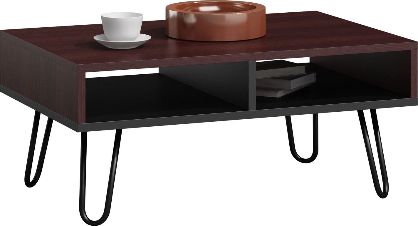 Elior Prostokątna ława do salonu wenge - Mimori