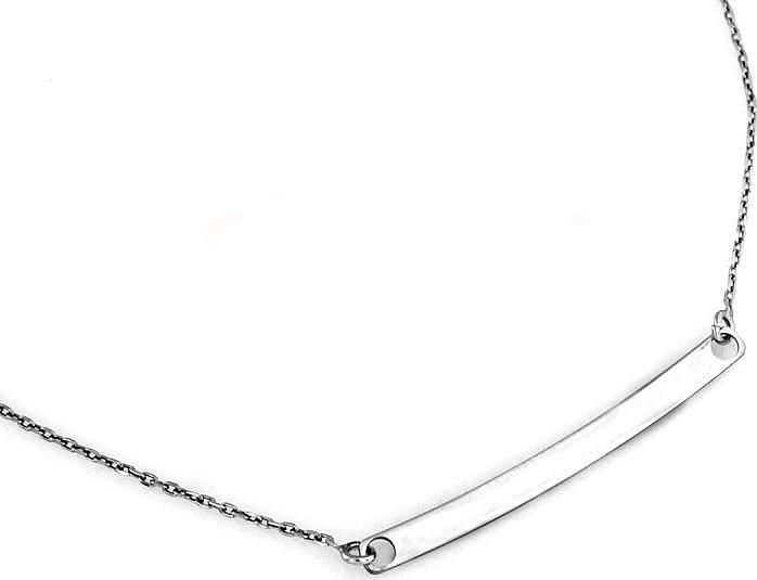 Lovrin SREBRNY NASZYJNIK 925 BLASZKA NA ŁAŃCUSZKU 1,73g