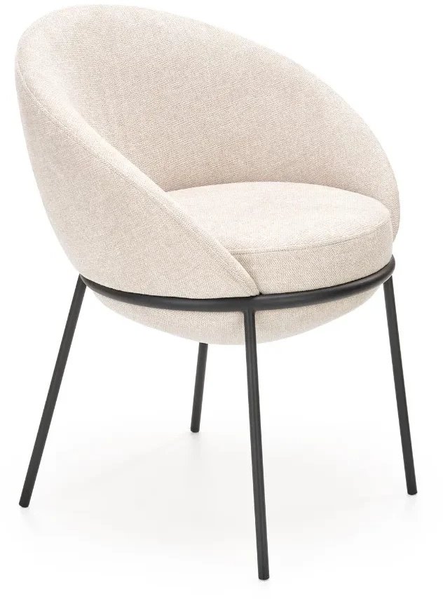 Krzesło tapicerowane K482 beżowe HALMAR