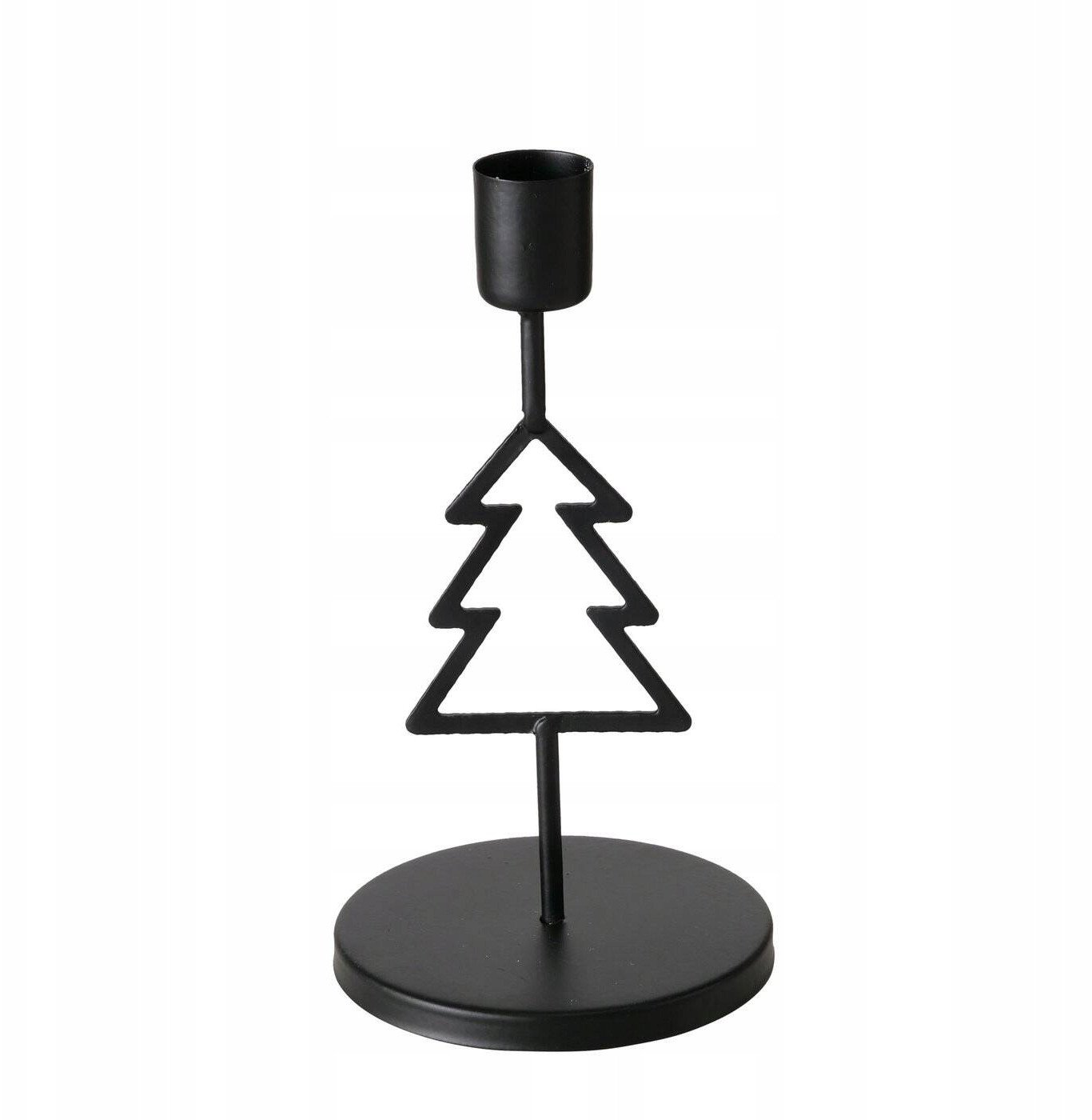 Metalowy świecznik na pojedynczą świecę NORGA, wys. 17 cm