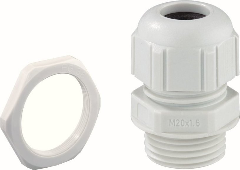 SPELSBERG Dławnica kablowa KVR M40-MGM IP68, szara, z odciążeniem kabla i przeciwnakrętką