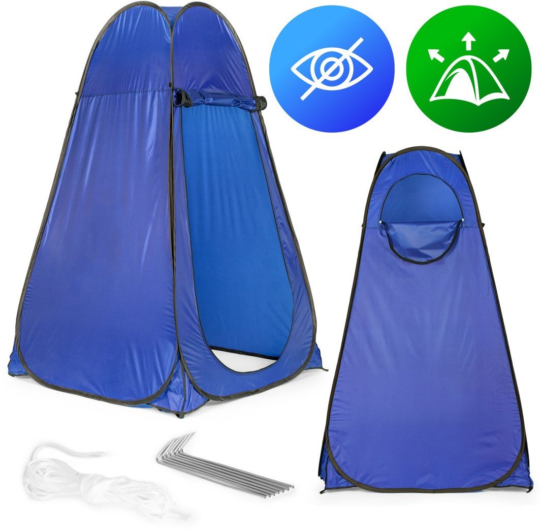 Springos Namiot turystyczny samorozkładający przebieralnia kabina prysznicowa WC niebieski MultiGarden