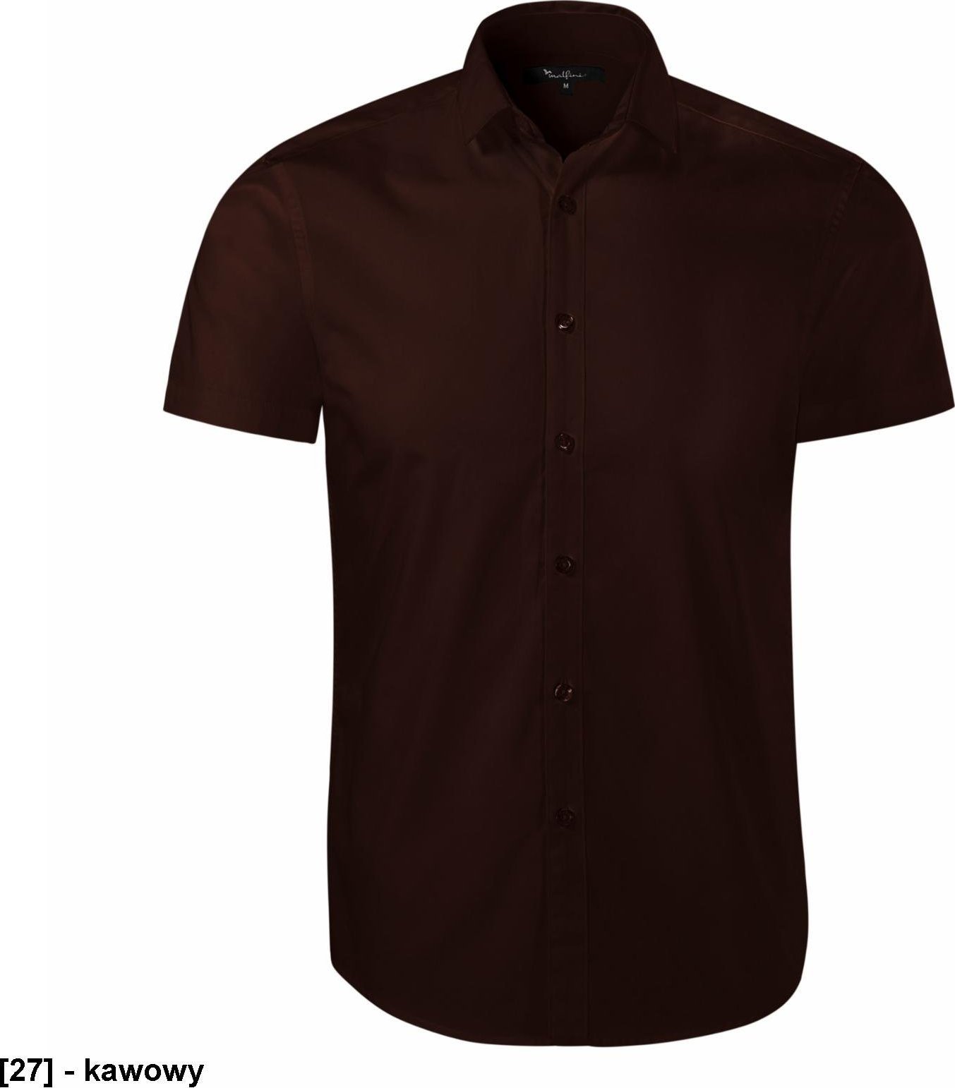 MALFINI Flash 260 - ADLER - Koszula męska, 105 g/m, 60 % bawełna, 40 % poliester - kawowy 2XL