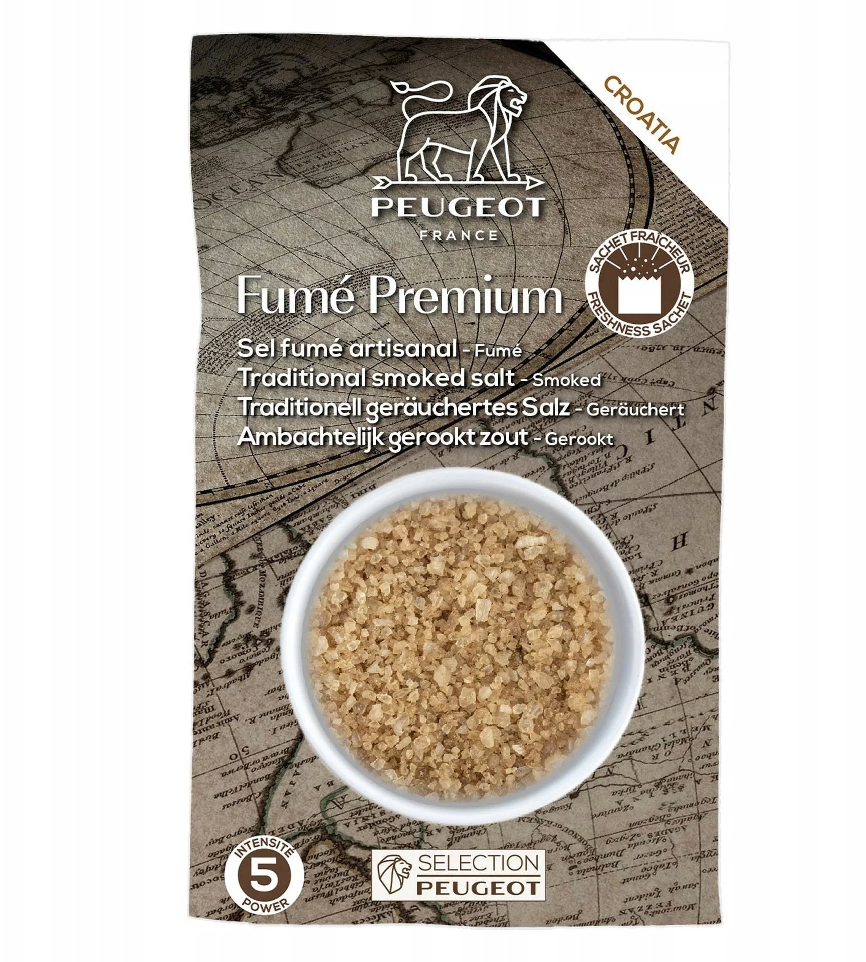 Peugeot Sól, 150 gr, chorwacka, Smoked Salt