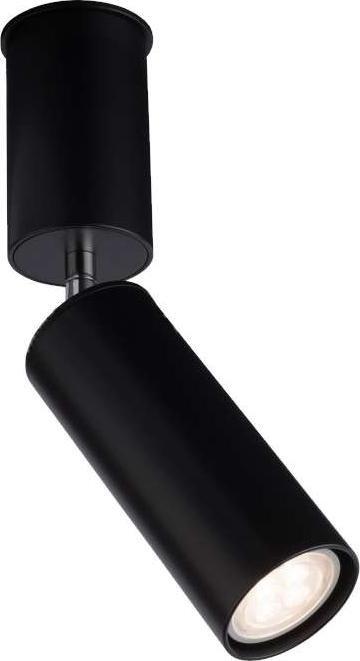 Lampa sufitowa Shilo Spot LAMPA sufitowa SHIMA 2202 Shilo metalowa tuba OPRAWA regulowana do łazienki okrągła czarna