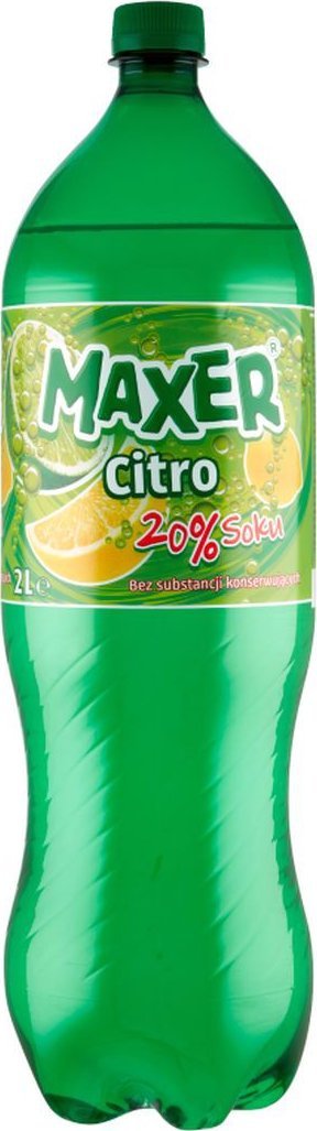 ZBYSZKO Maxer Napój gazowany o smaku cytrynowym 2 l