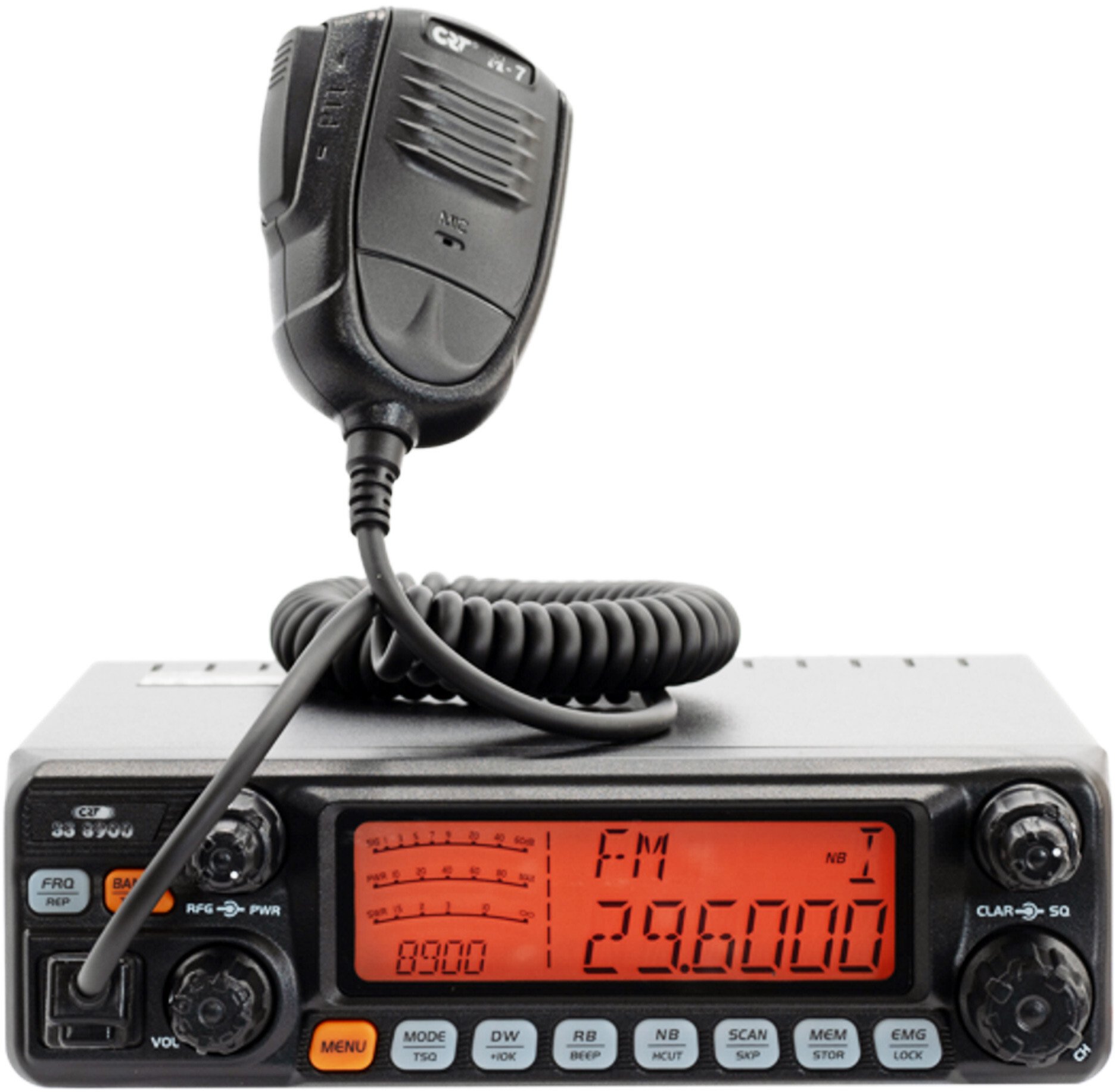 CB radio CRT SS-8900 SSB/CW/AM/FM 60W + odbiornik VHF (136-174)