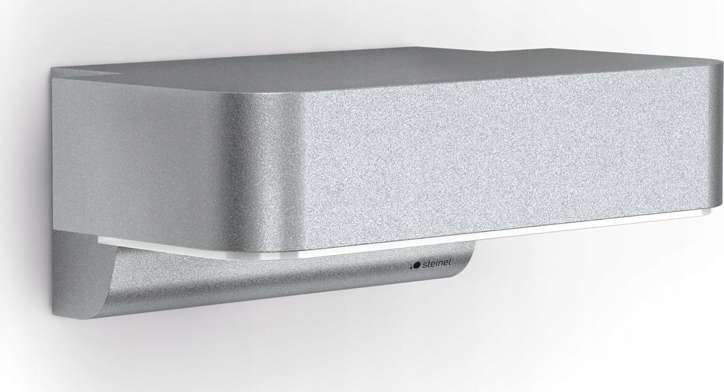 Kinkiet Steinel Zewnętrzna oprawa na ścianę z czujnikiem ruchu i zmierzchu LED L 800 S SI