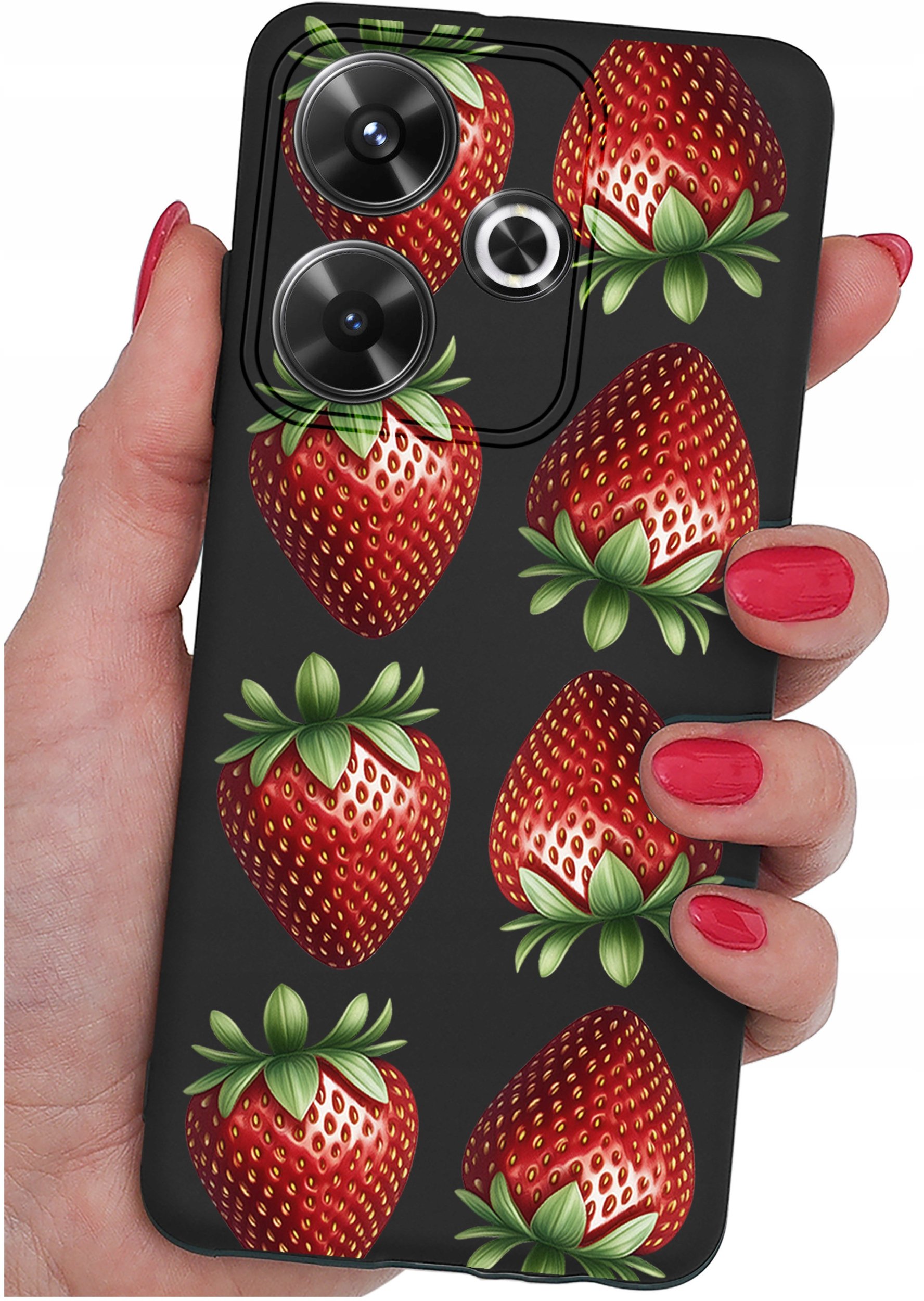 Etui do Xiaomi Redmi 13 4G WZORY |SILIKONOWE MATT CASE + SZKŁO 9H