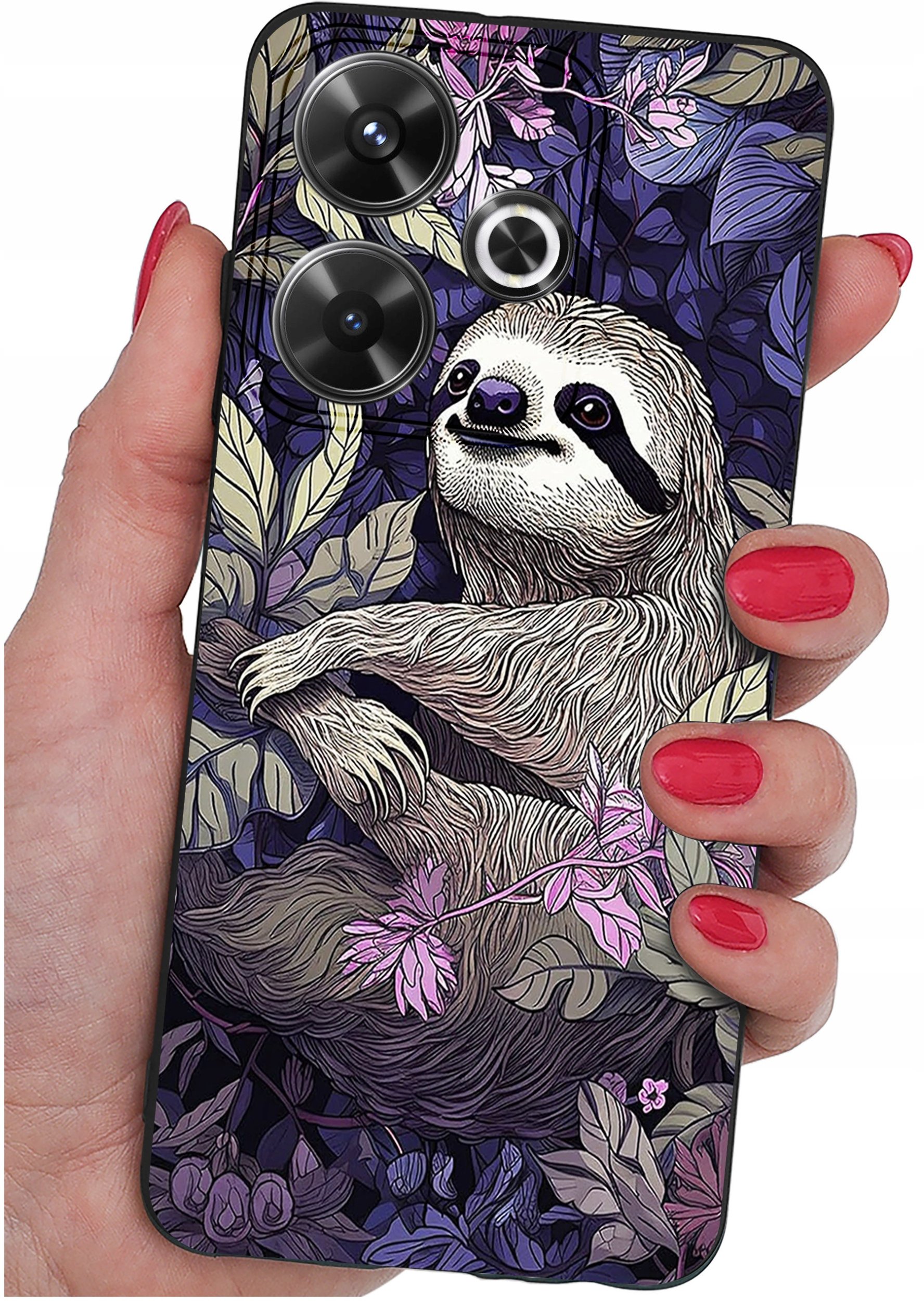 Etui do Xiaomi Redmi 13 4G WZORY |SILIKONOWE MATT CASE + SZKŁO 9H