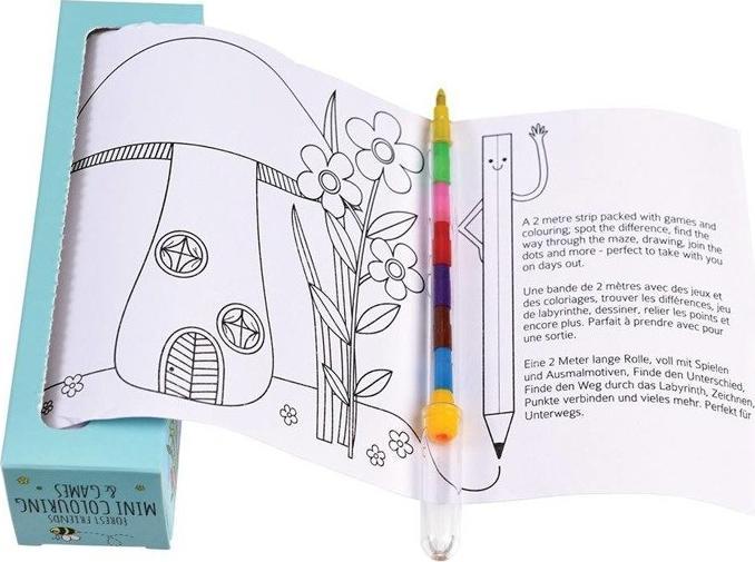 Kolorowanka w rolce i łamigłówki Leśni przyjaciele, Rex London