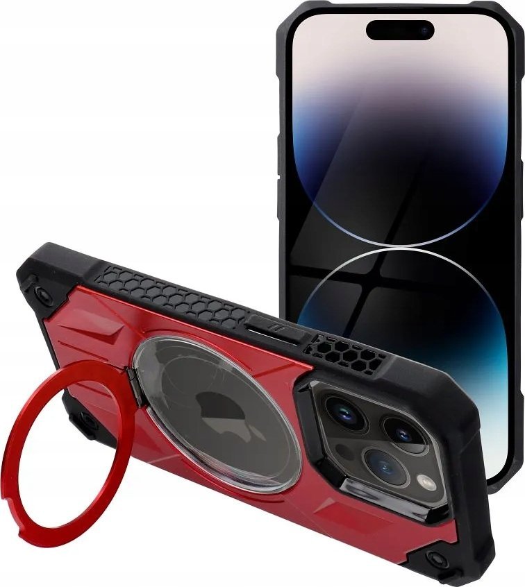 OEM Futerał ARMOR MAG COVER kompatybilny z MagSafe do IPHONE 15 czerwony