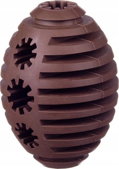 Barry King Zabawka dla psa na przysmaki Rugby kawowa 7-8cm