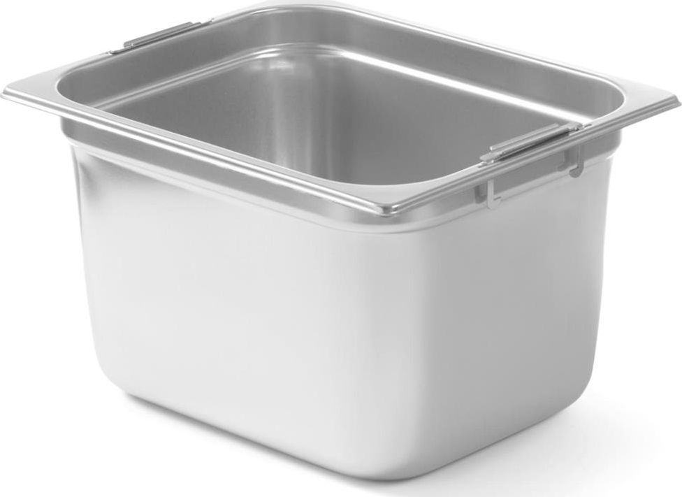 Hendi Pojemnik GN z chowanymi uchwytami stal nierdzewna GN1/2 325x265mm wys. 200mm - Hendi 803400