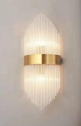 Kinkiet Copel Kryształowy kinkiet glamour CGNIT W ścienna lampa crystal mosiądz