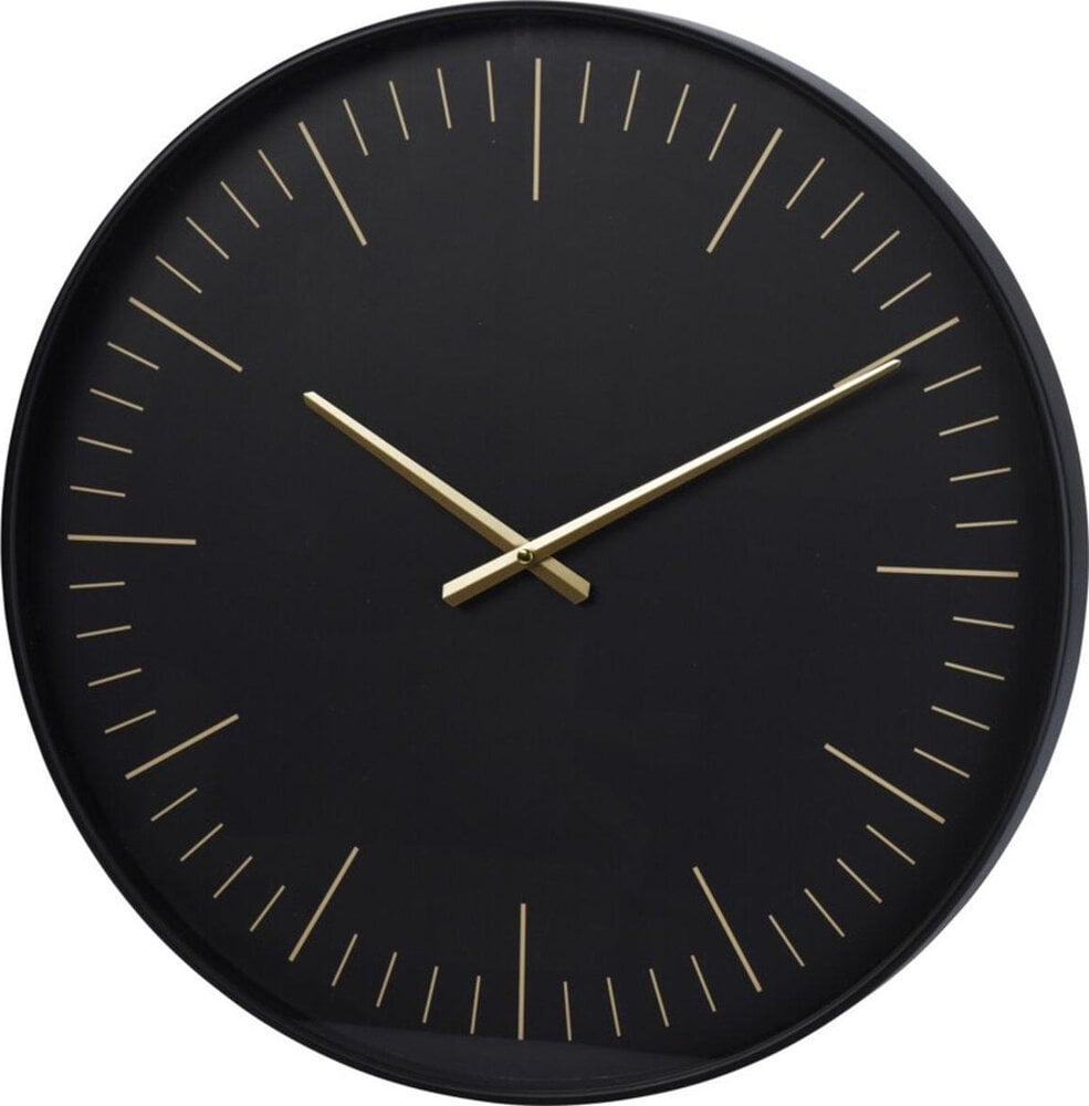 Home Styling Collection Zegar ścienny nowoczesny, złote wskazówki, Ø 50,7 cm