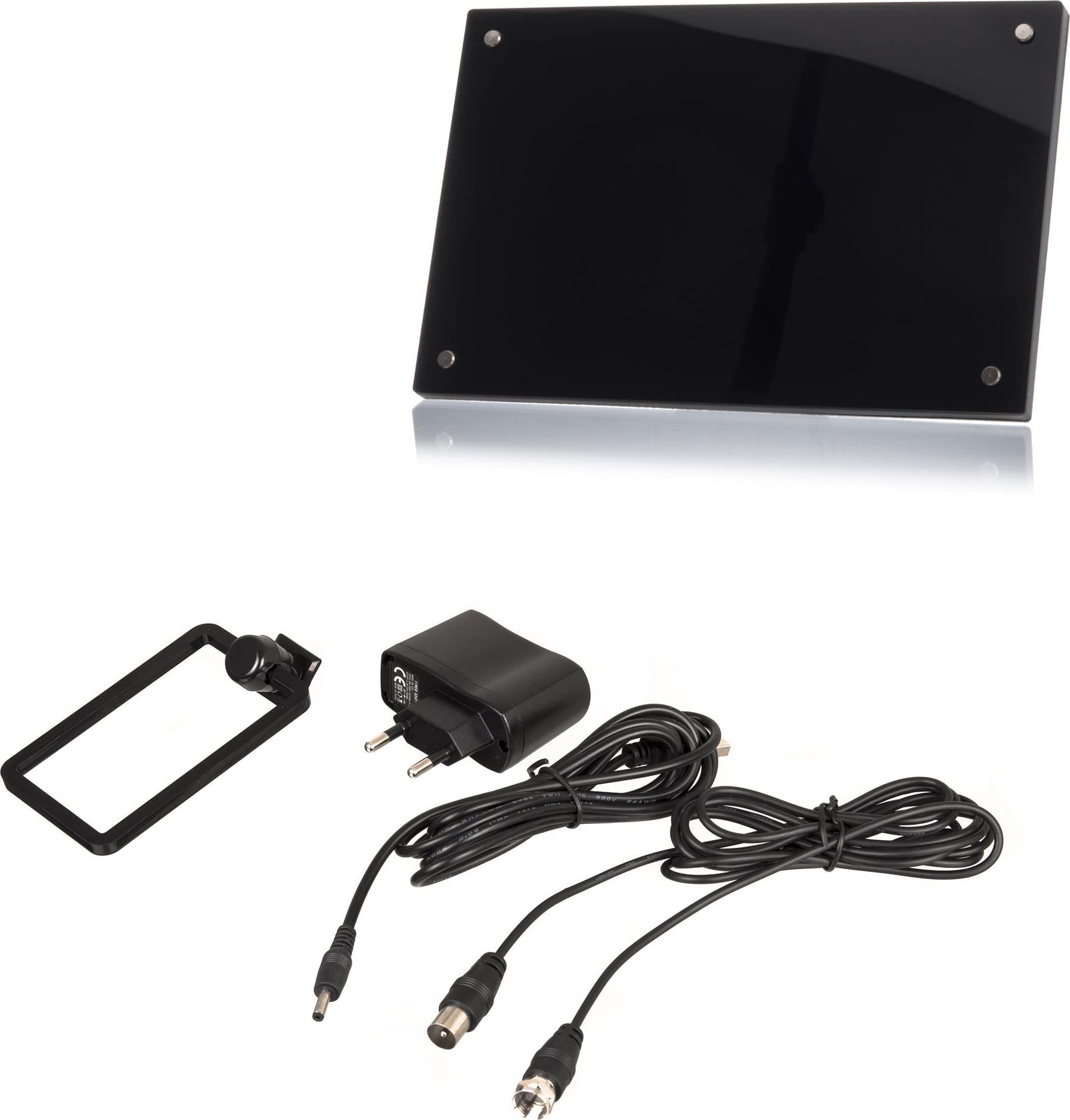 Antena RTV Xoro Indoor Antenne XORO HAN 300 DVBT/T2 4dBi/20dB, Schwarz