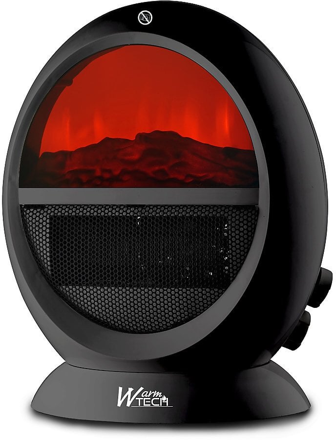 Grzejnik Warm Tech Electric, ceramic heater-fireplace WTFED1500-N, 2 kW