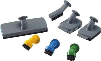 Black&Decker Akcesoria do mopa (Zestaw końcówek do stosowania z FSMH1621 / FSS1600 - 3xszczotki okrągłe / szczotka druciana / szczotka miękka / szczot