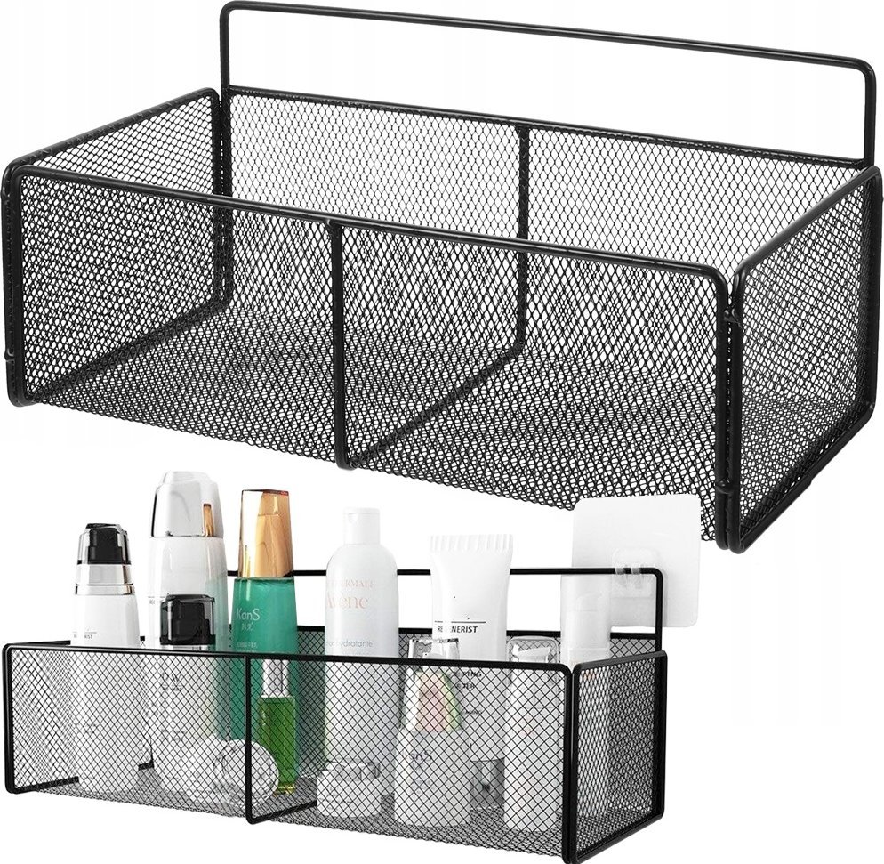 Verk Group Koszyk wiszący kosz organizer metalowy zawieszany półka wisząca kuchenna Koszyk wiszący kosz organizer metalowy zawieszany półka wisząca ku