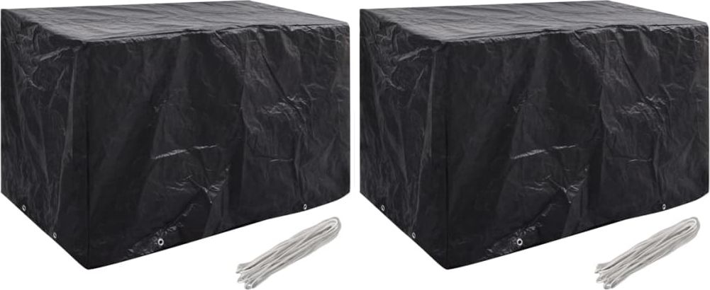 vidaXL Pokrowce na meble ogrodowe, 2 szt., 8 oczek, 140x70x90 cm