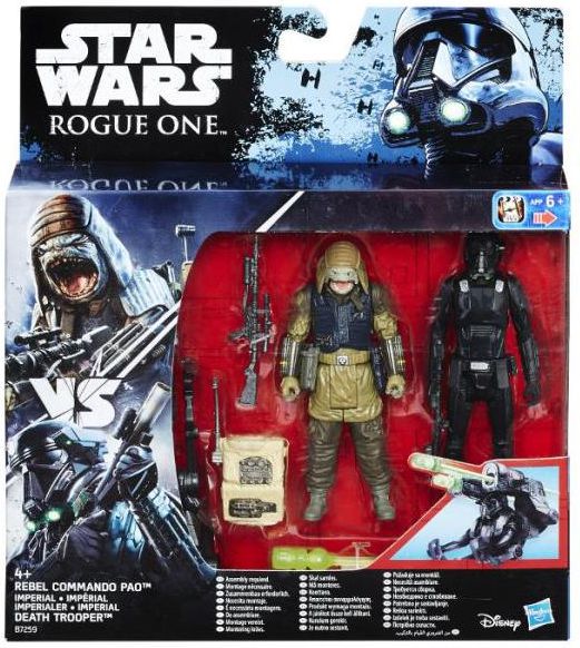 Figurka Hasbro Star Wars Rogue One - Commando Pao vs Death Trooper (B7073)