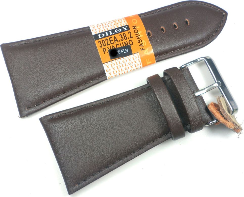 Diloy Skórzany pasek do zegarka 38 mm Diloy 302EA.38.2 uniwersalny