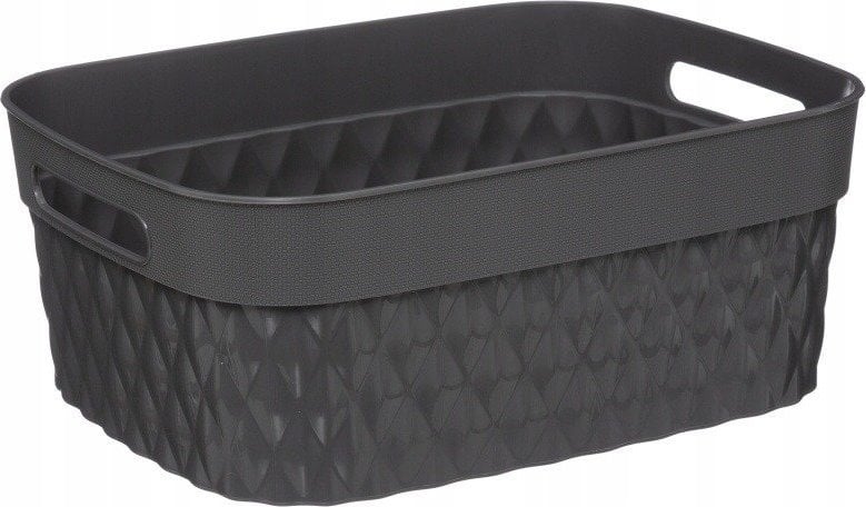 5five Pojemnik prostokątny RECTA, tworzywo sztuczne, 5 l, kolor szary