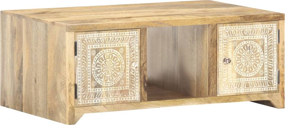 vidaXL Stolik kawowy, 90 x 50 x 35 cm, lite drewno mango