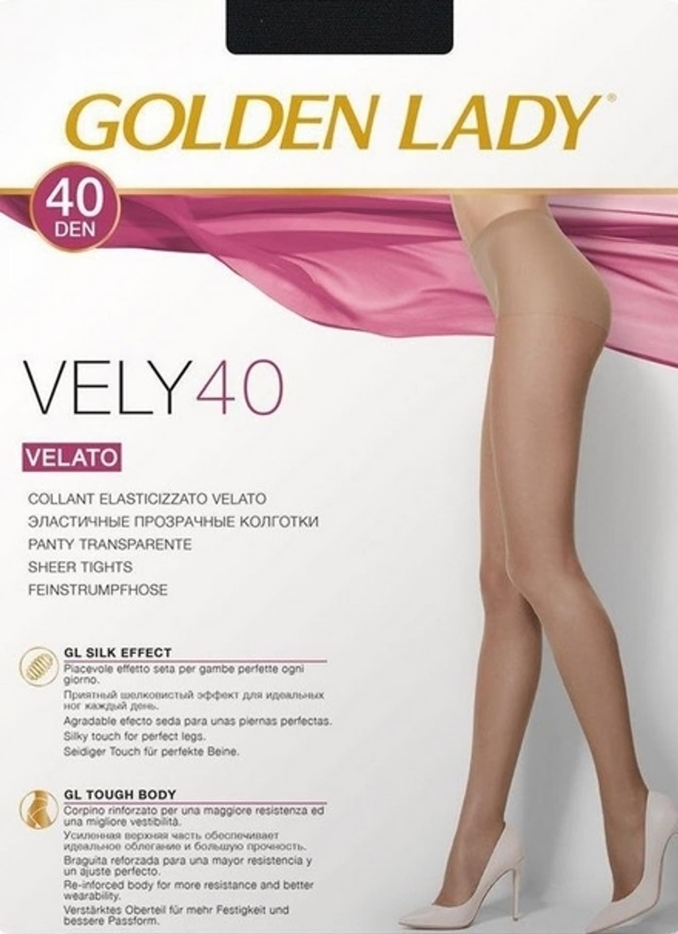 Golden Lady RAJSTOPY GOLDEN LADY VELY 40 (kolor Nero, rozmiar 3)