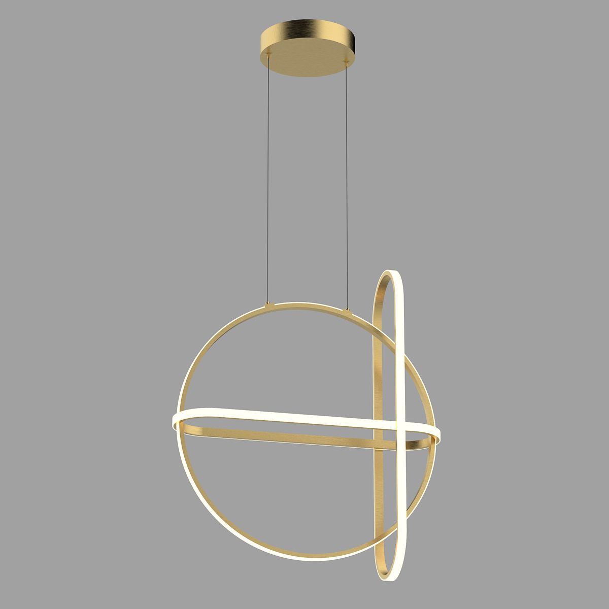 Lampa wisząca Italux Lampa wisząca złota Italux Cerrila LED PND-29772750-3A-GD