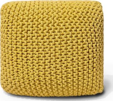 Beliani Puf 50 x 31 cm żółty CONRAD