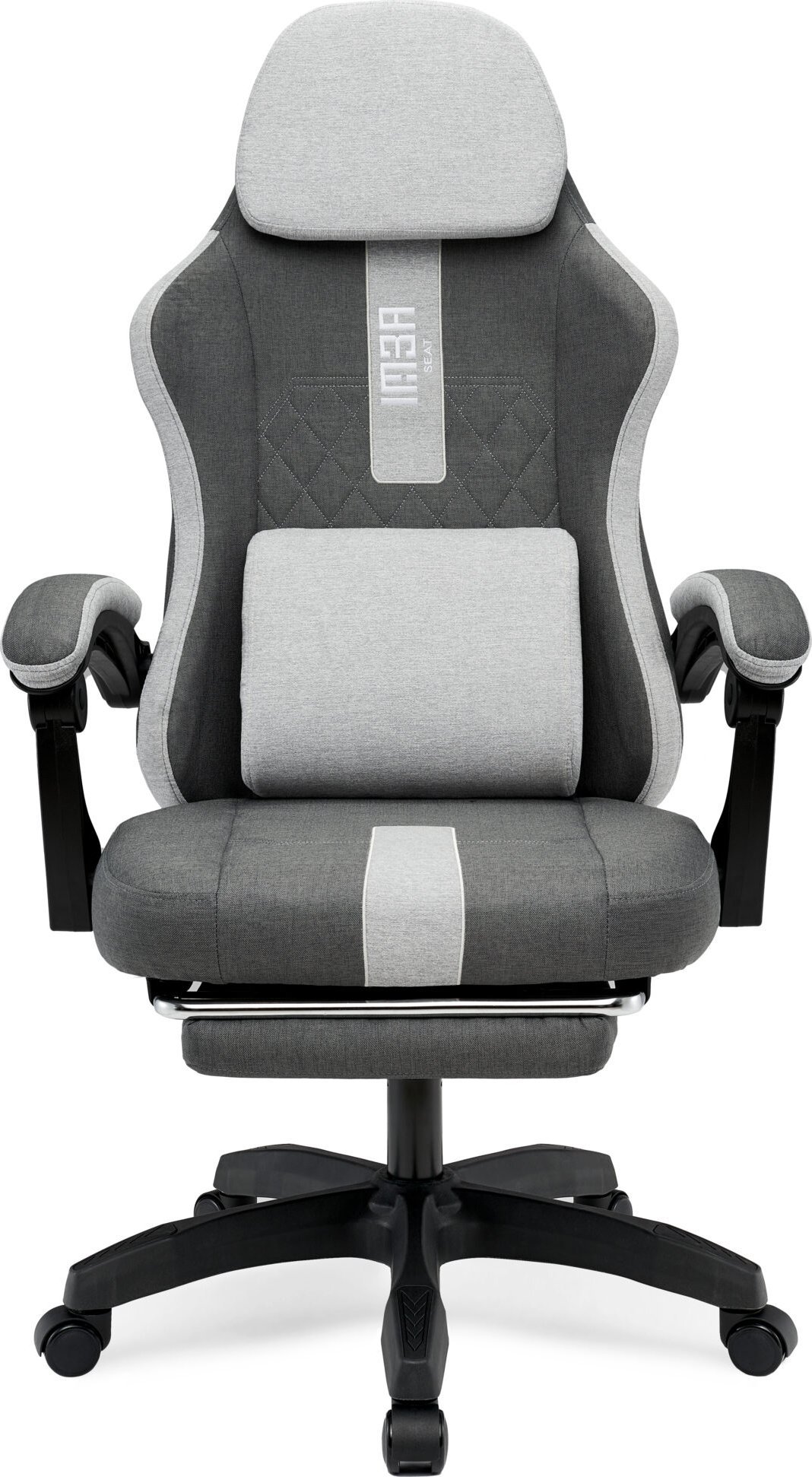 Fotel IMBA Seat Fotel gamingowy IMBA RANGER ciemny szary materiałowy