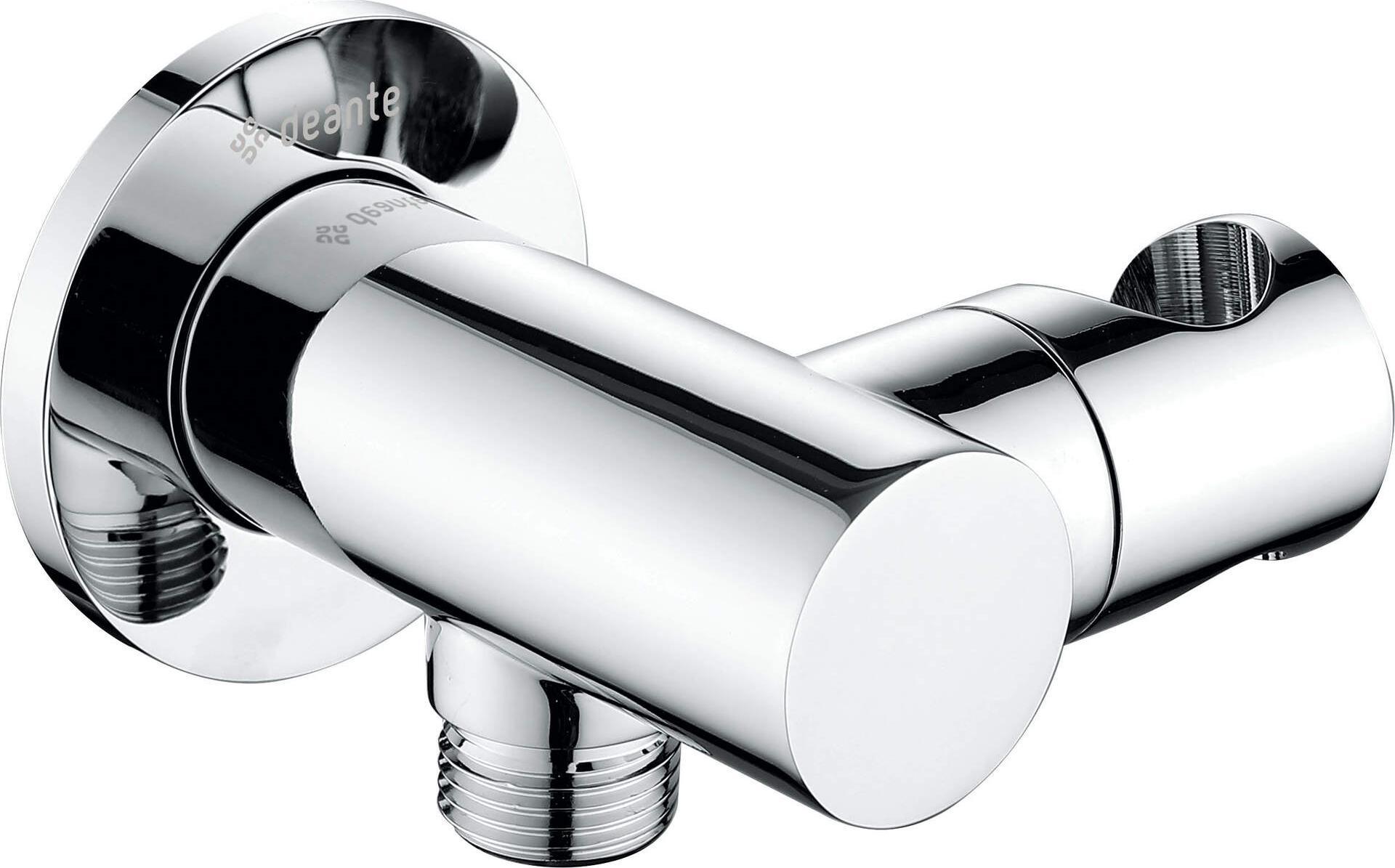 Deante Cascada Przyłącze kątowe okrągłe z uchwytem na słuchawkę