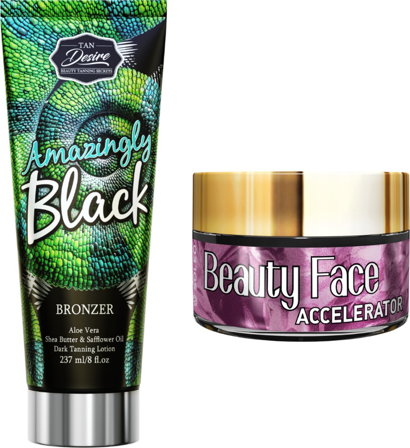 Tan Desire Tan Desire Amazingly Black + Słoiczek Beauty Face