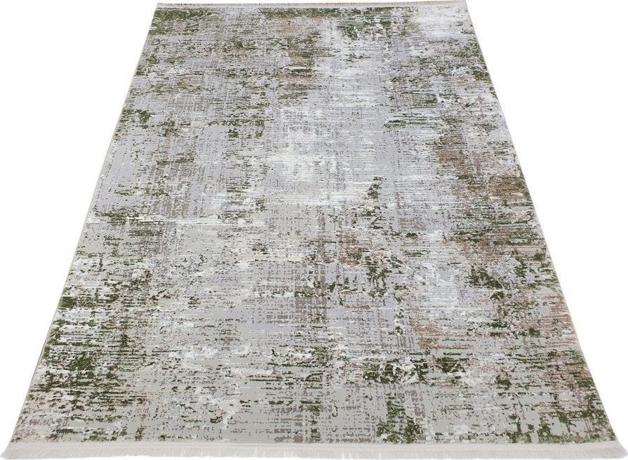 Turkiye Weavers Dywan nowoczesny do salonu ABSTRA 200 Kremowo-Zielony EXCLUSIV 140x190 cm