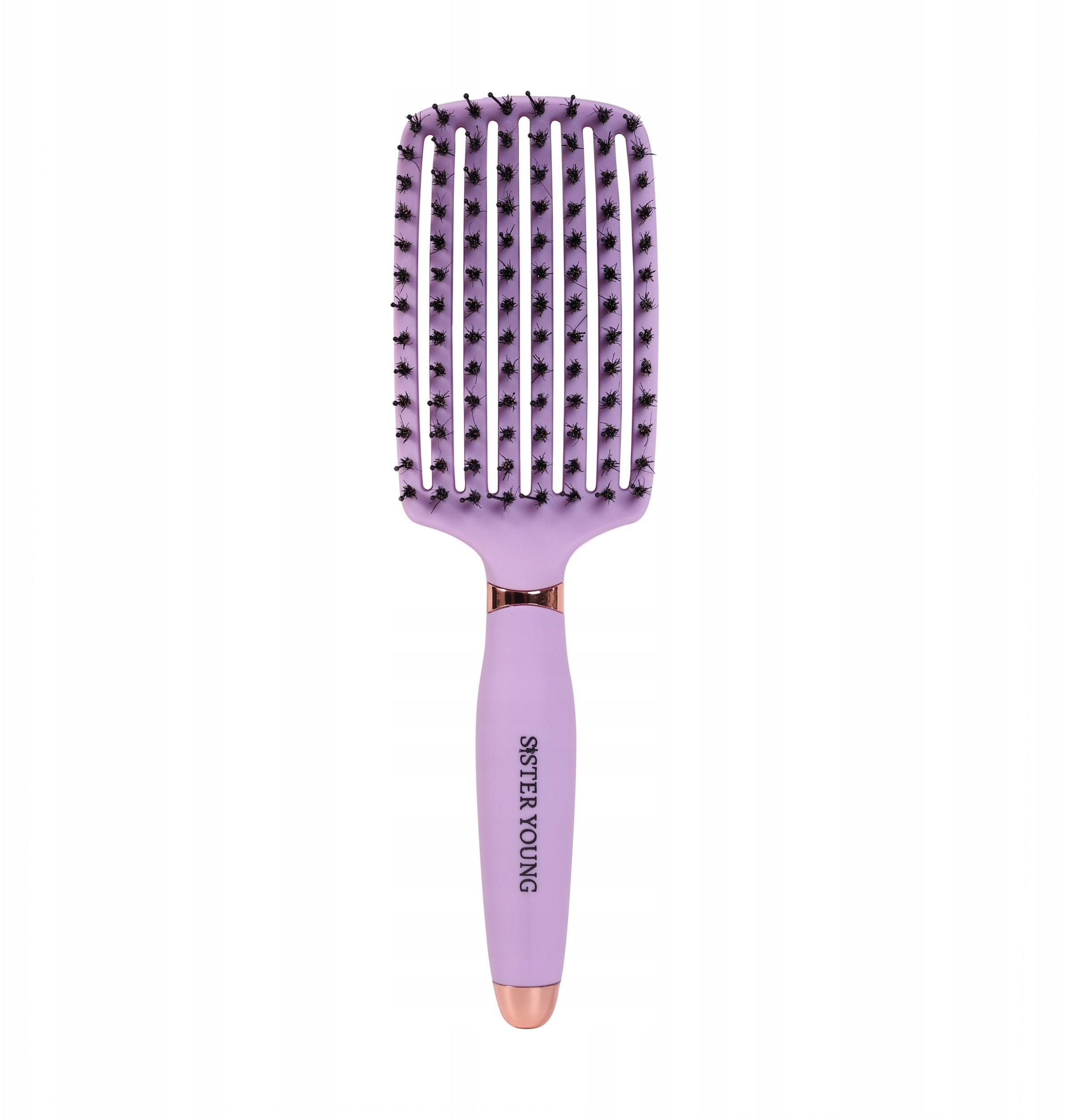 SISTER YOUNG_Ovia Hair Brush szczotka do włosów z włosiem dzika Lilac