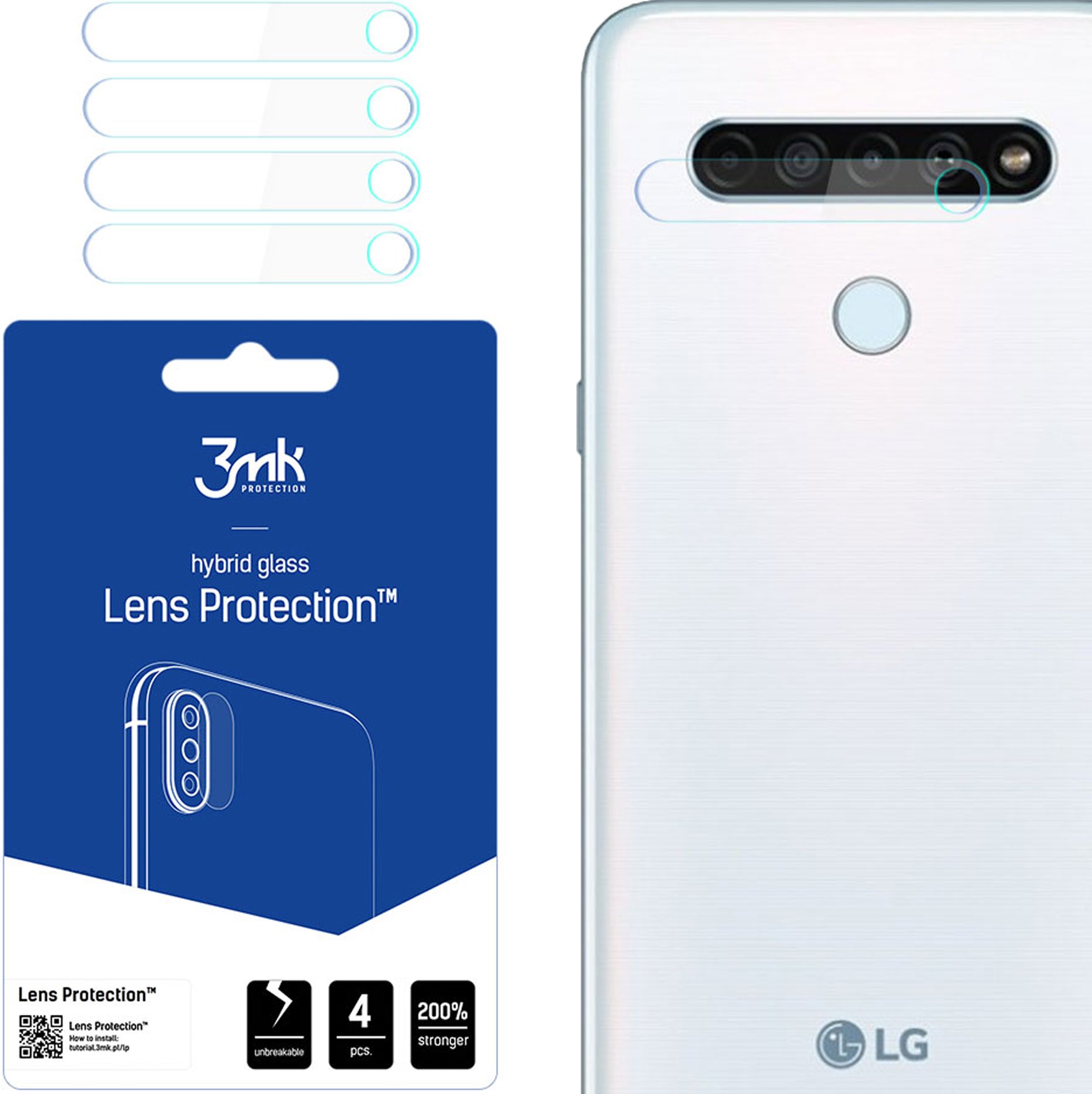 LG Q61 - 3MK LENS PROTECTION