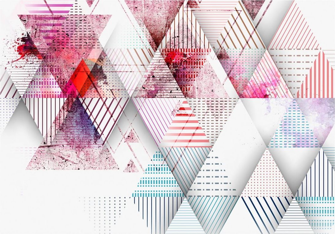 DecoNest Fototapeta - Świat trójkątów - 350X245